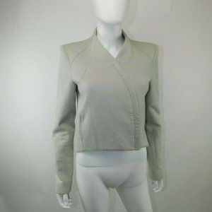 Helmut Lang Asymmetric Zip Cotton Moto Jacket